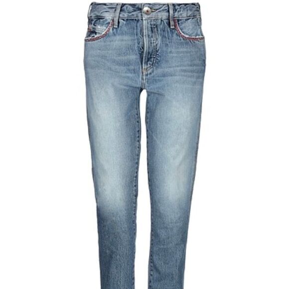 ALANUI Jeans Straight Leg Denim Beaded Size 29 - Picture 10 of 10